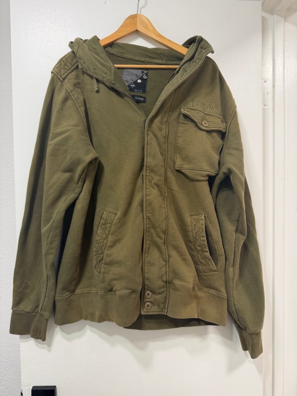 Billabong Olive Green XL Casual Streetwear Jacket